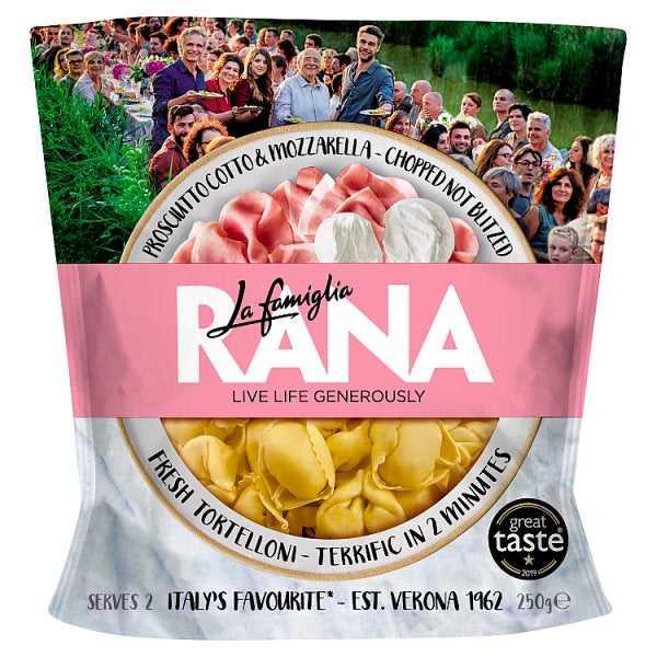 La Famiglia Rana Tortelloni Ham & Cheese 250g