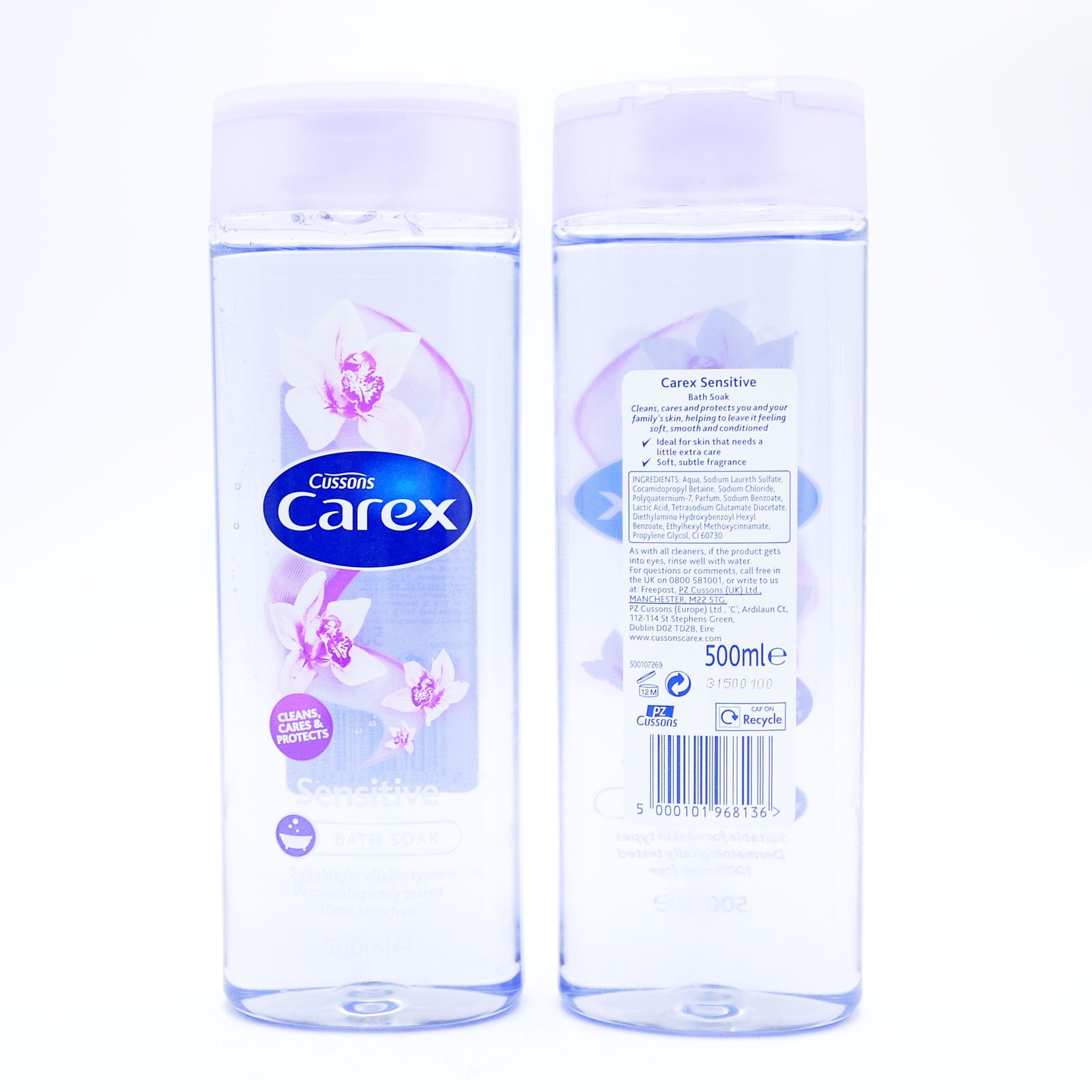 Carex Bath Foam Wash Sensitive 500ml