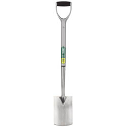 (D) Stainless Steel Soft Grip Border Spade