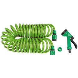 (D) Recoil Hose with Spray Gun and Tap Connector (10m)