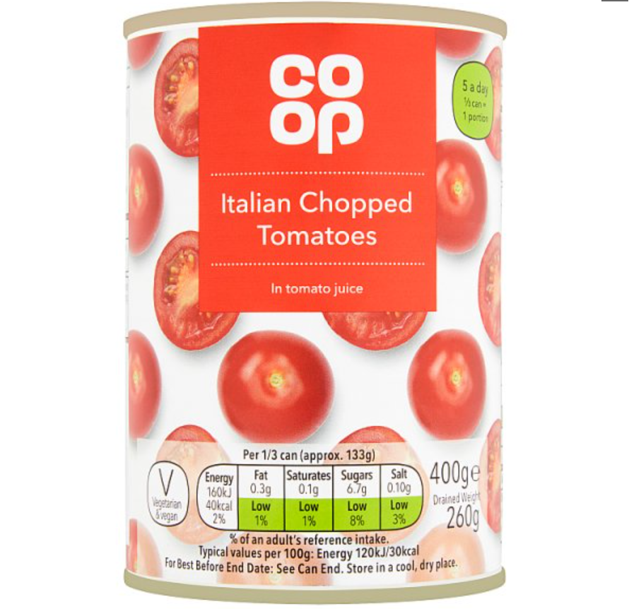 Co-op Chopped Tomatoes 400g