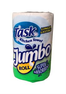 Task Jumbo Kitchen Roll White