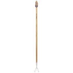 (D) Draper Heritage Stainless Steel 3 Prong Cultivator with Ash Handle