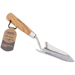 (D) Draper Heritage Stainless Steel Transplanting Trowel with Ash Handle