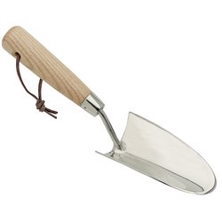 (D) Draper Heritage Stainless Steel Hand Trowel with Ash Handle