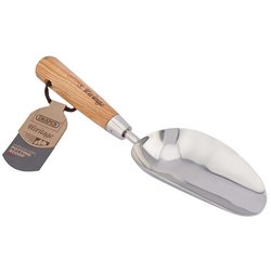 (D) Draper Heritage Stainless Steel Hand Potting Scoop with Ash Handle