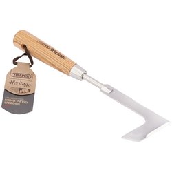 (D) Draper Heritage Stainless Steel Hand Patio Weeder With Ash Handle