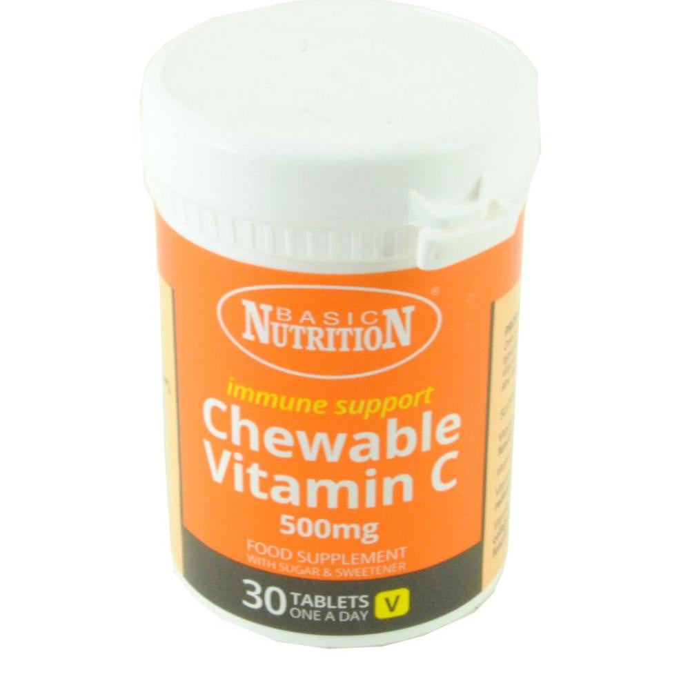 Basic Nutrition Vitamin C Chewable 500mg 30pk