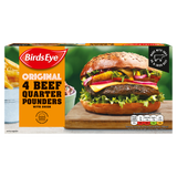 Birds Eye 4 Beef Quarter Pounders 454g [867]