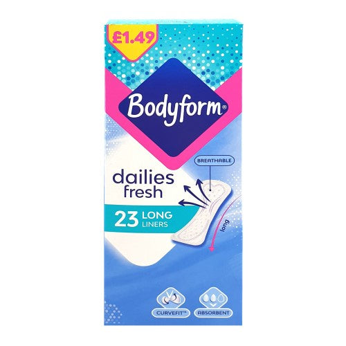 Bodyform Daily Fresh Long Liners 23pk