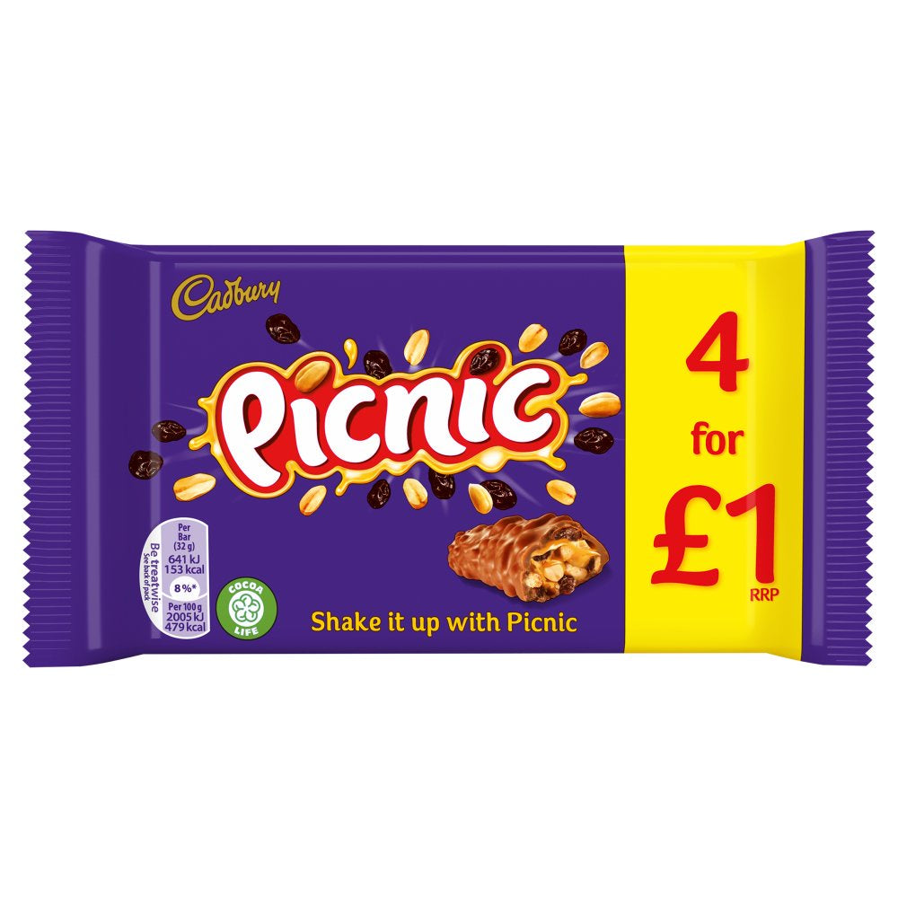 Cadbury Picnic 4pk - P/M / 280