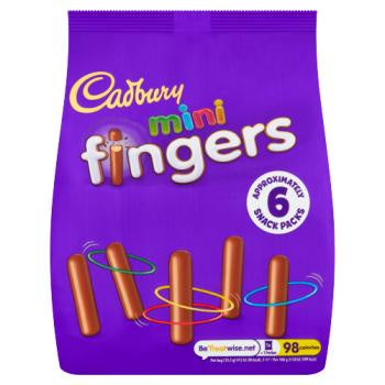 Cadbury Mini Fingers 19.3g 6pk