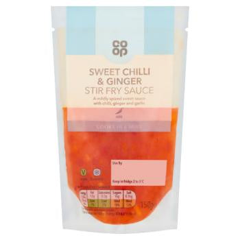 Co-op Stir Fry Sauce Sweet Chilli and Ginger 150g
