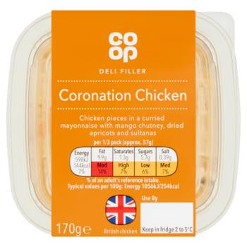 Co-op Deli Filler Coronation Chicken 170g