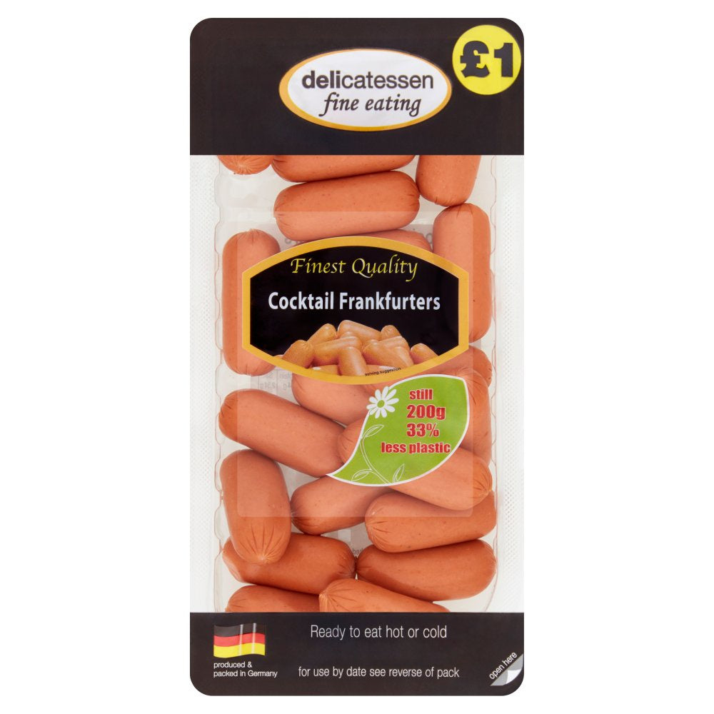 Deli Fine Eating Cocktail Frankfurters 200g