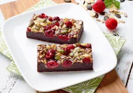 Bonne Bouche Perfectly Baked Gluten Free Raspberry Brownie Traybake 12 portions