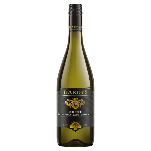 (MK) Hardy's Crest Chardonnay Sauvignon  Blanc White Wine 70cl