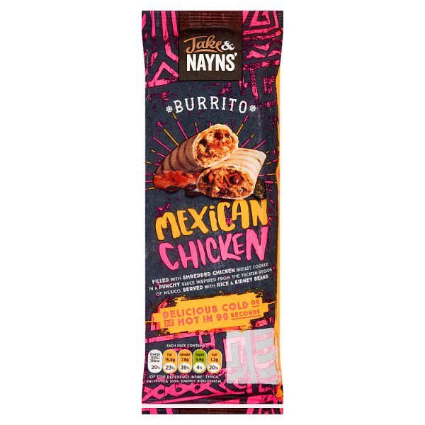154124 Jake & Nayns Mexican Chicken Burrito 205g