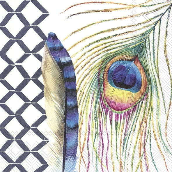 Modern Feathers Napkins 33x33cm