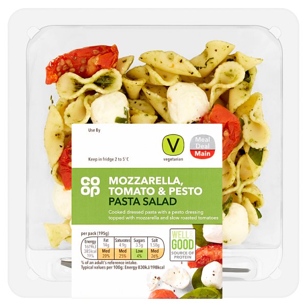221341 - Co Op Pesto Mozzarella & Tomato Pasta Salad