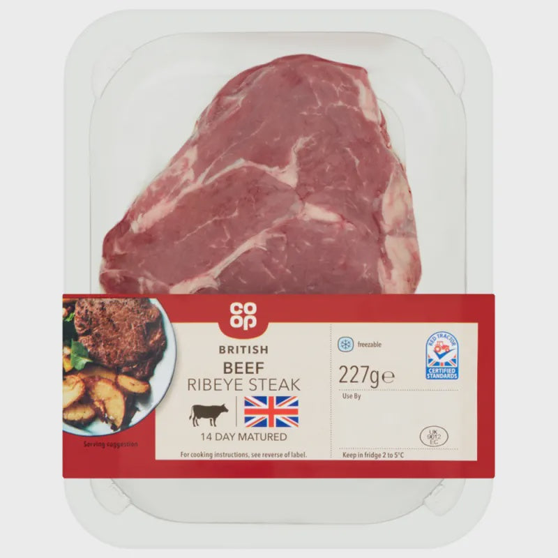 Co-op British Ribeye Steak 227g
