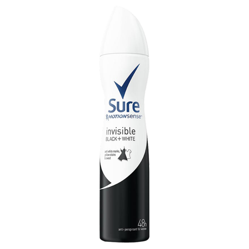 Sure Women Anti Perspirant Invisible Black and White 250ml