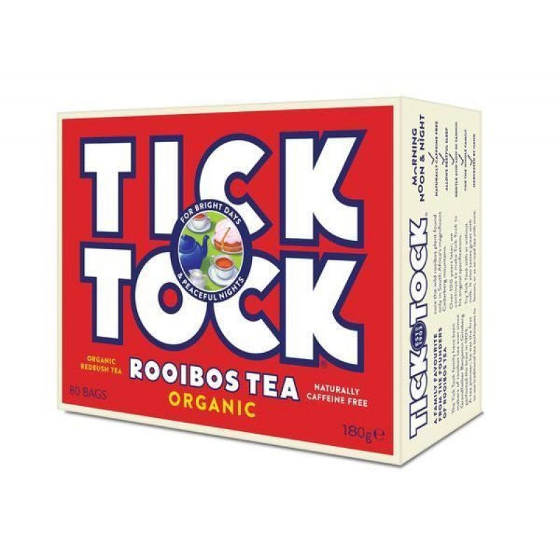 Tick Tock Teabags Red Bush 80pk