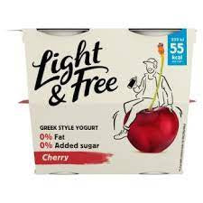Danone Light Free Greek Yoghurt Cherry 115g 4pk QS
