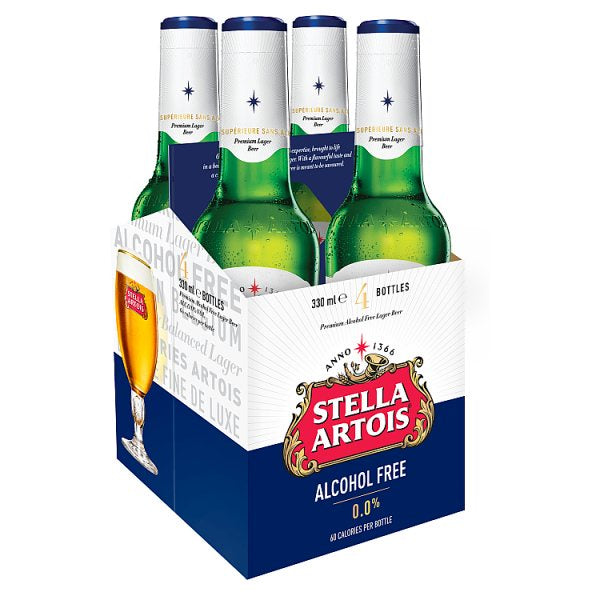 Stella Artois Alcohol Free 330ml 4pk