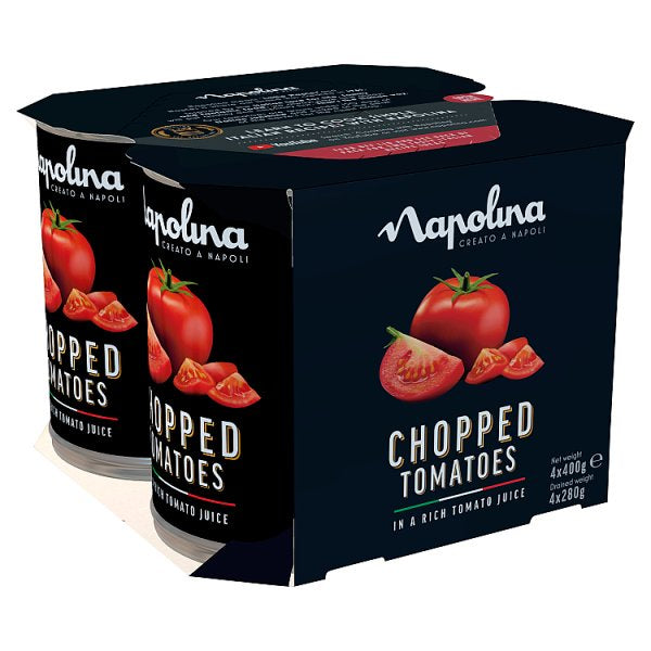 Napolina Chopped Tomatoes 4 x 400g
