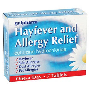 Galpharm Hayfever Tablets Cetirizine 7pk