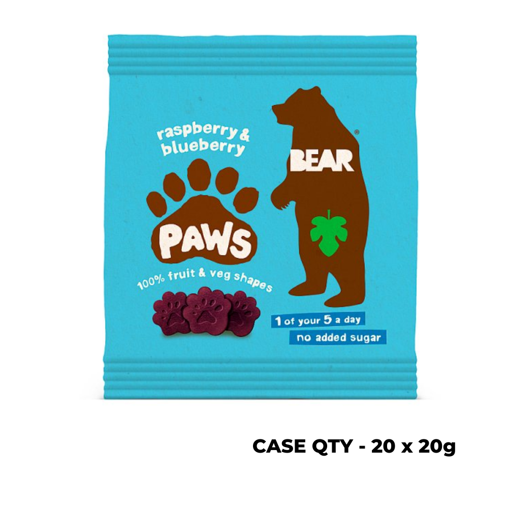 (IP) 75010 Bear Paws Raspberry & Blueberry, Case 20 x 20g