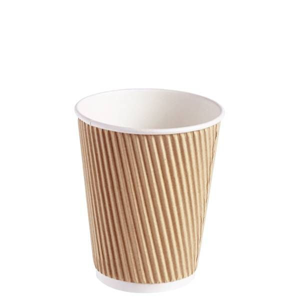 Kraft Triple Wall Hot Cups 8oz 25pk [910]