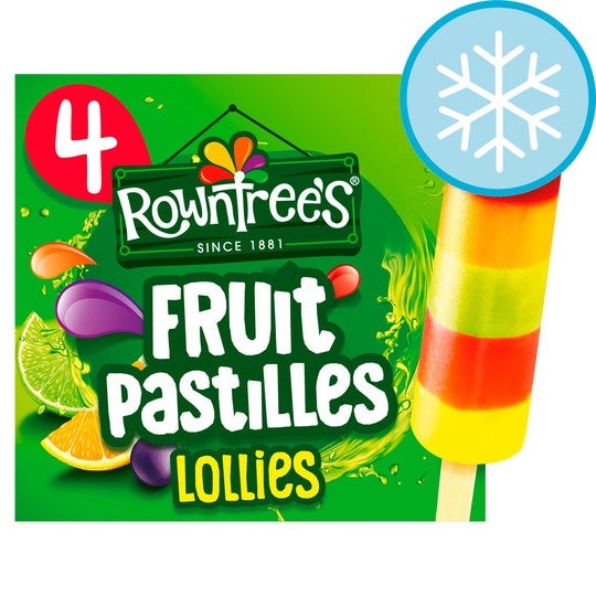 Rowntrees Frozen Fruit Pastilles Lollies 8pk
