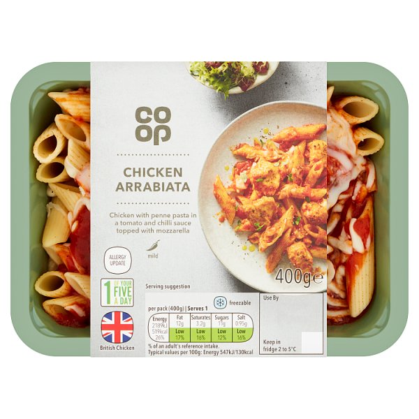 603798 Co-op Italian Chicken Arrabiata 400g