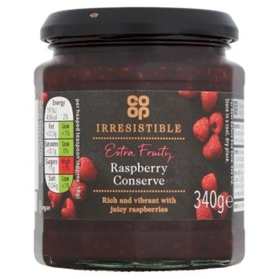 Co-op Irresistible Raspberry Conserve 340g