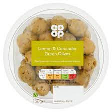 Co-op Fresh Lemon & Coriander Olives 150g