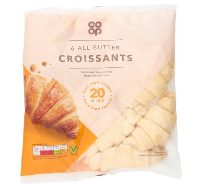 Co-op Frozen Croissants 6pk