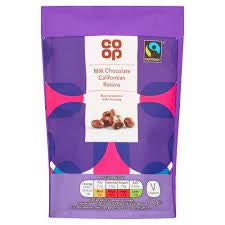 Co-op Milk Chocolate Californian Raisins 150g