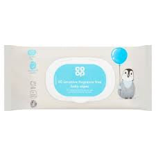 Co-op Baby Wipes Fragrance Free 64pk PP