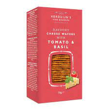 Verduijns Savoury Cheese Wafers Tomato and Basil 85g