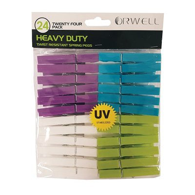 Orwell Heavy Duty Pegs 24pk