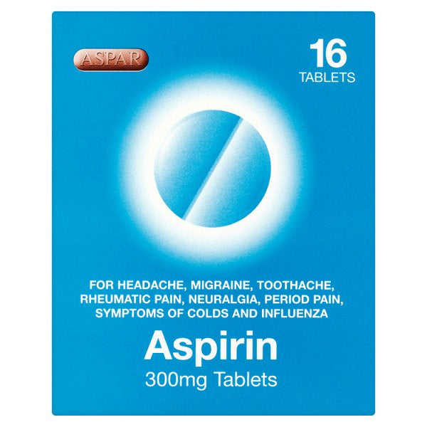 Aspar Aspirin Tablets 16pk
