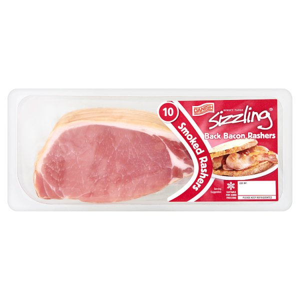 Danish Sizzle Smoked Back Bacon 300g PP