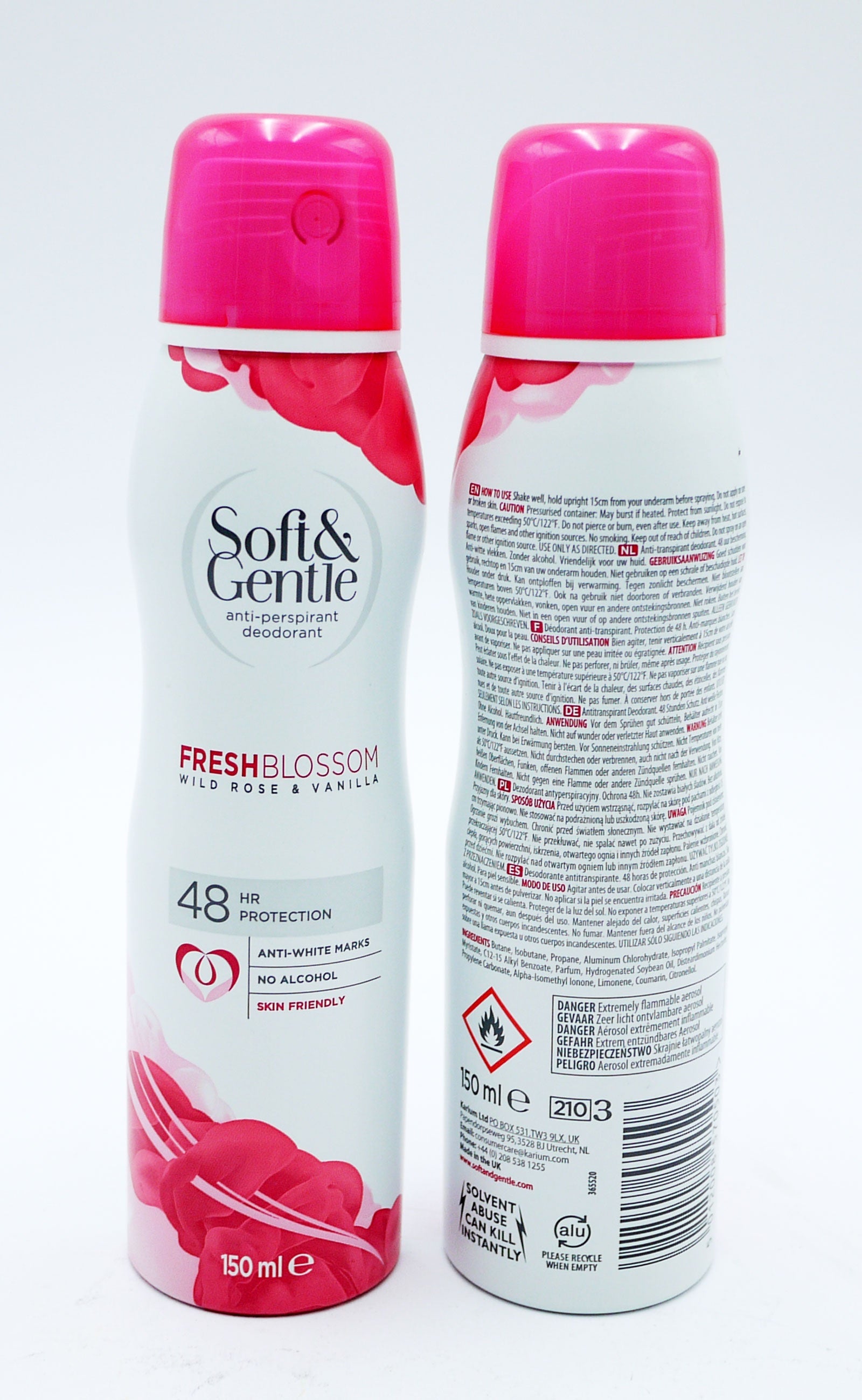 Soft & Gentle Anti Perspirant Wild Rose & Vanilla 150ml