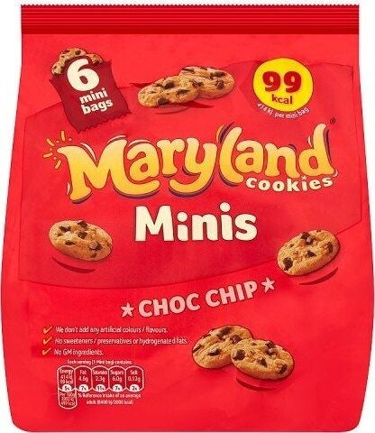Maryland Minis Choc Chip Cookies 6pk [941]