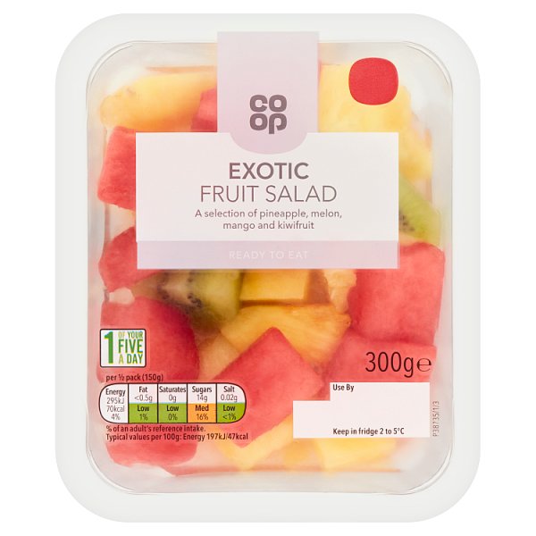 209148 Co Op Exotic Fruit Salad 300g