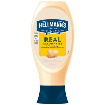 Hellmanns Real Mayo Sqeezy 430ml