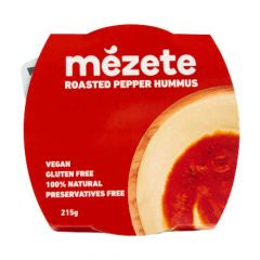 Mezete Hummus Roasted Pepper 215g
