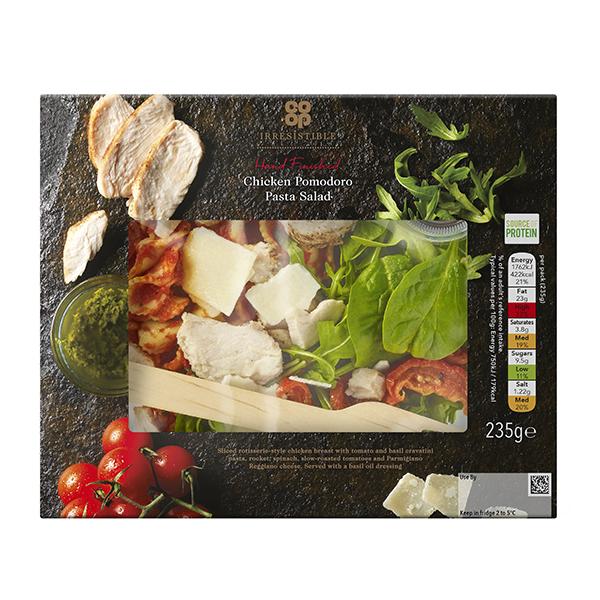 421160 - Co-op Irresistible Chicken Pomodoro Pasta Salad 235g
